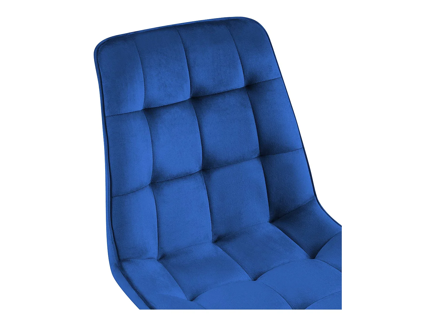 Lot de 2  chaise salle à manger - Velours - Bleu foncé - Gifford