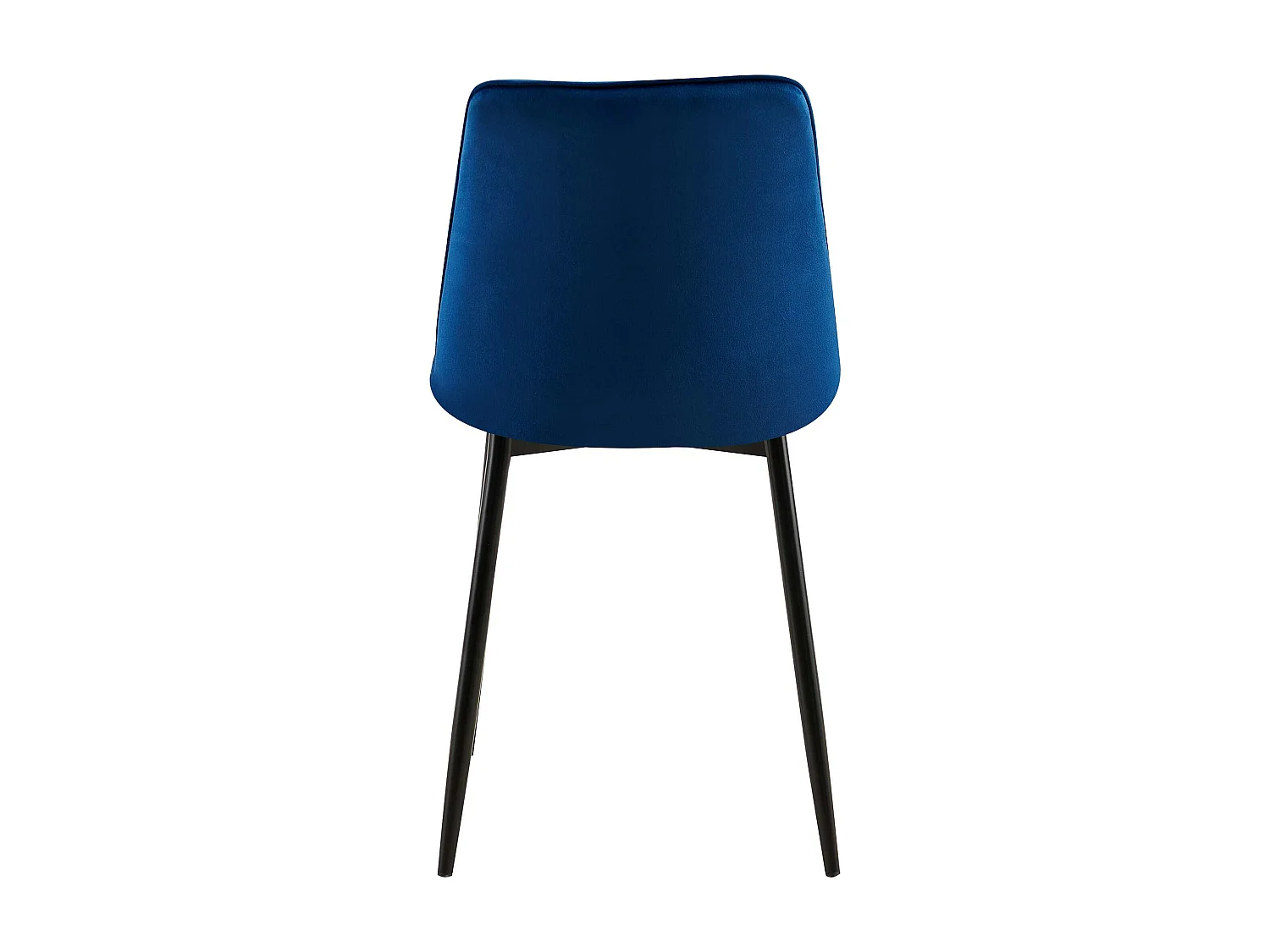 Lot de 2  chaise salle à manger - Velours - Bleu foncé - Gifford