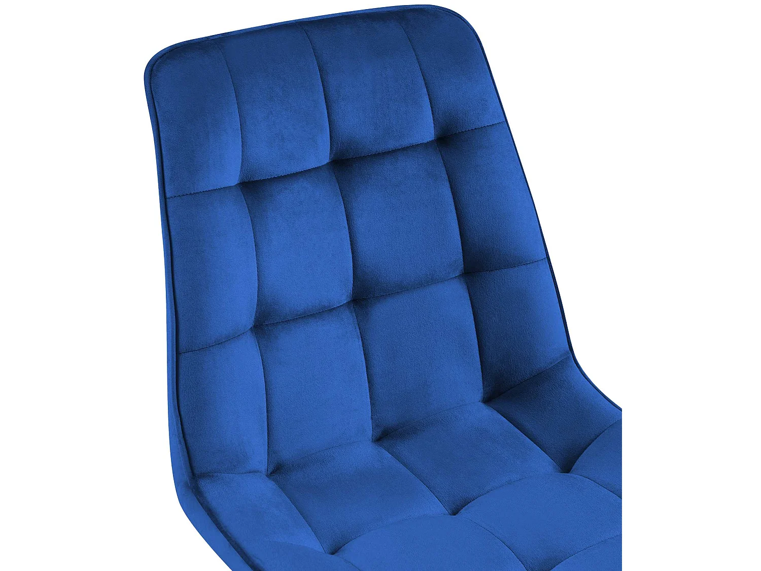 Lot de 2  chaise salle à manger - Velours - Bleu foncé - Gifford