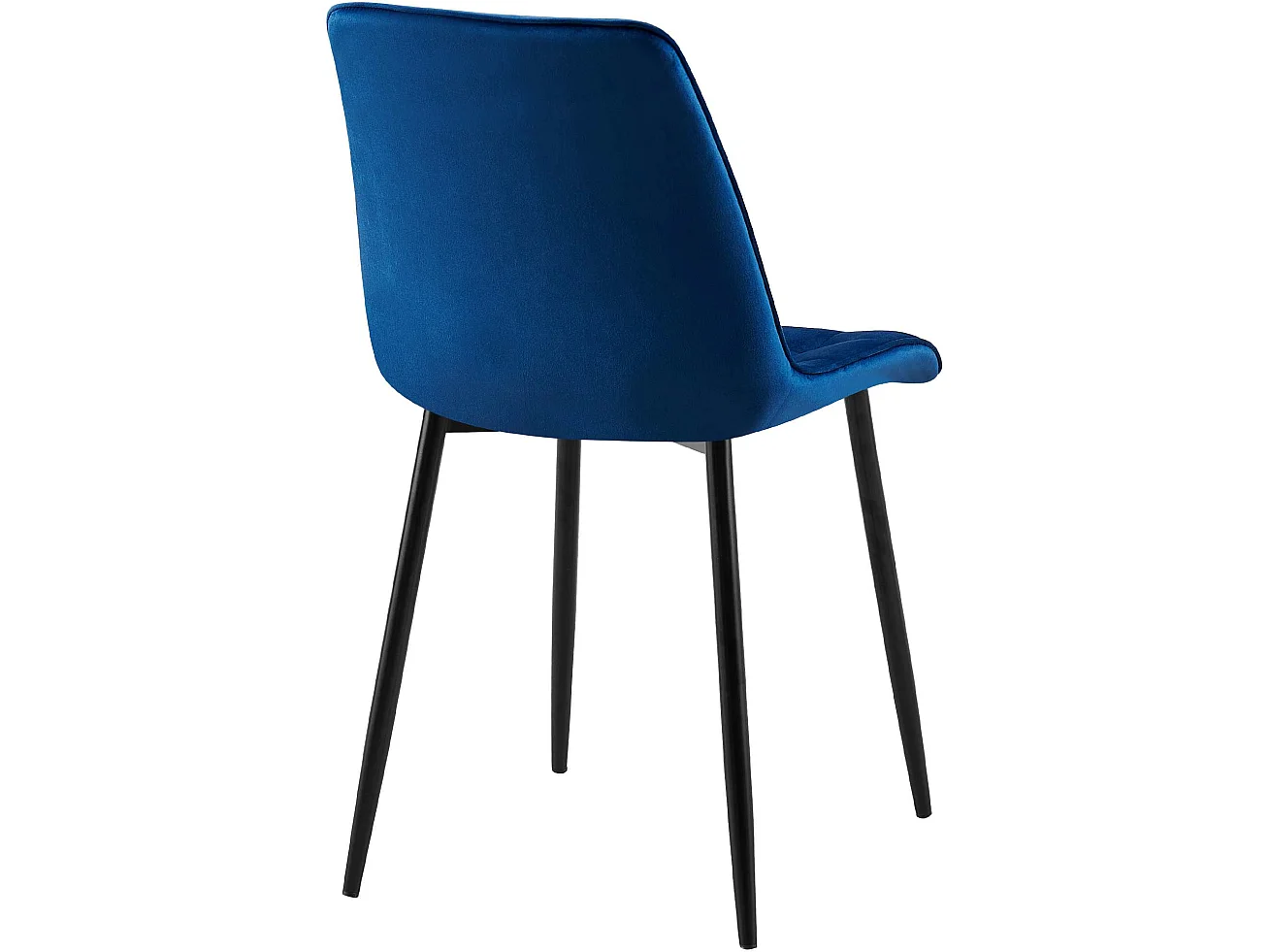 Lot de 2  chaise salle à manger - Velours - Bleu foncé - Gifford