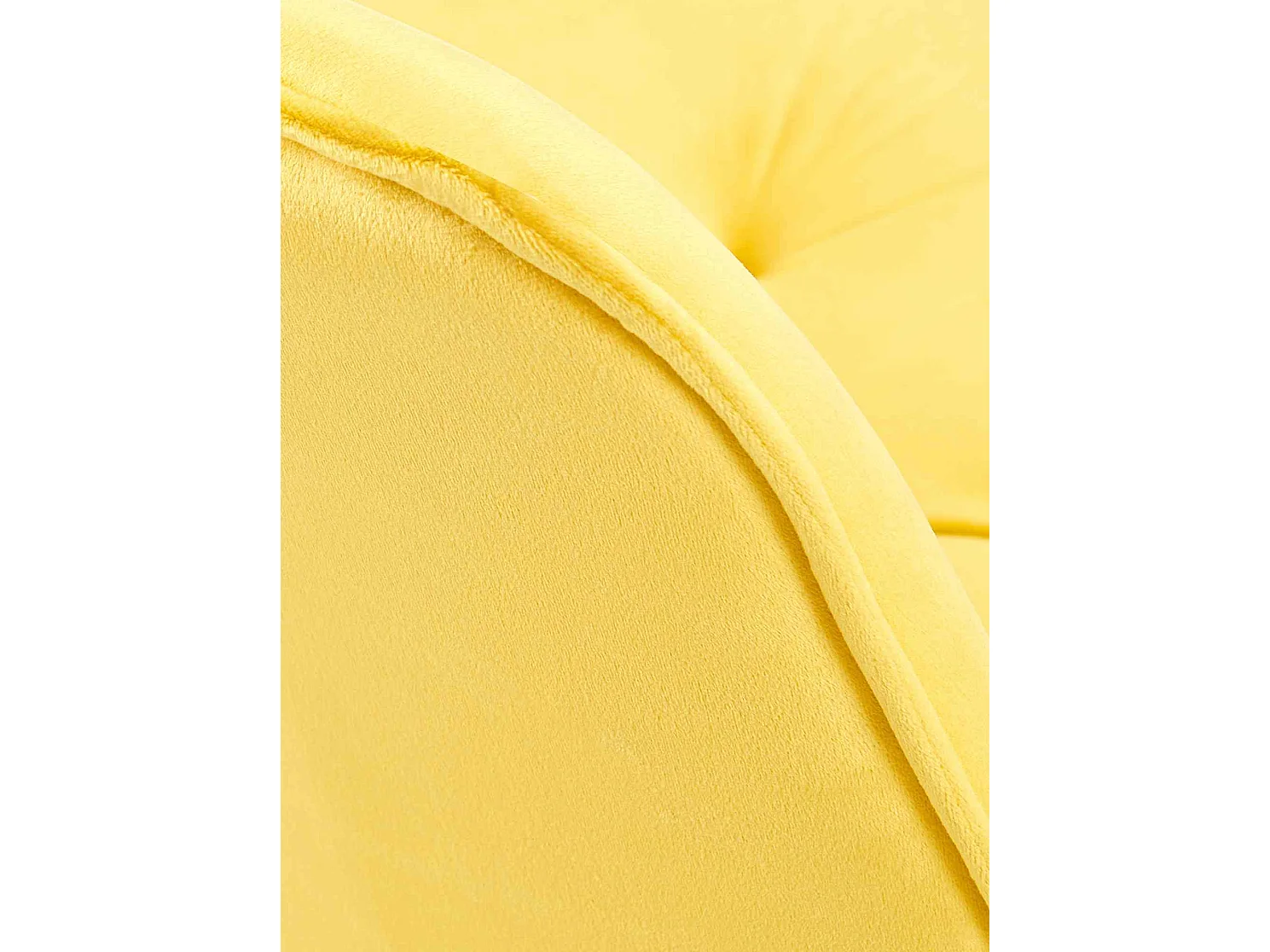 Lot de 2  chaise salle à manger - Velours - Jaune - Wallace