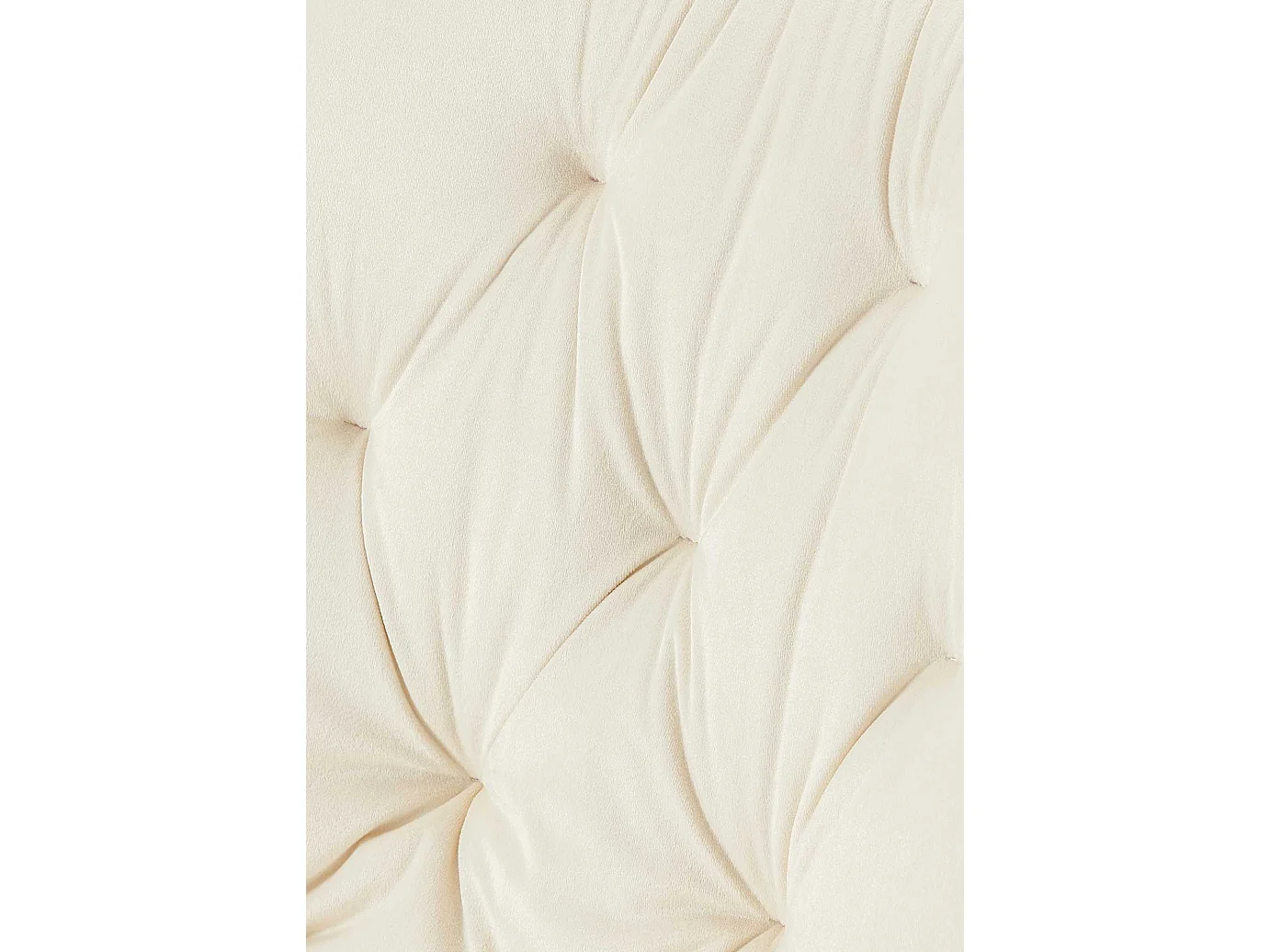 Lot de 2  chaise salle à manger - Velours - Crème - Wallace