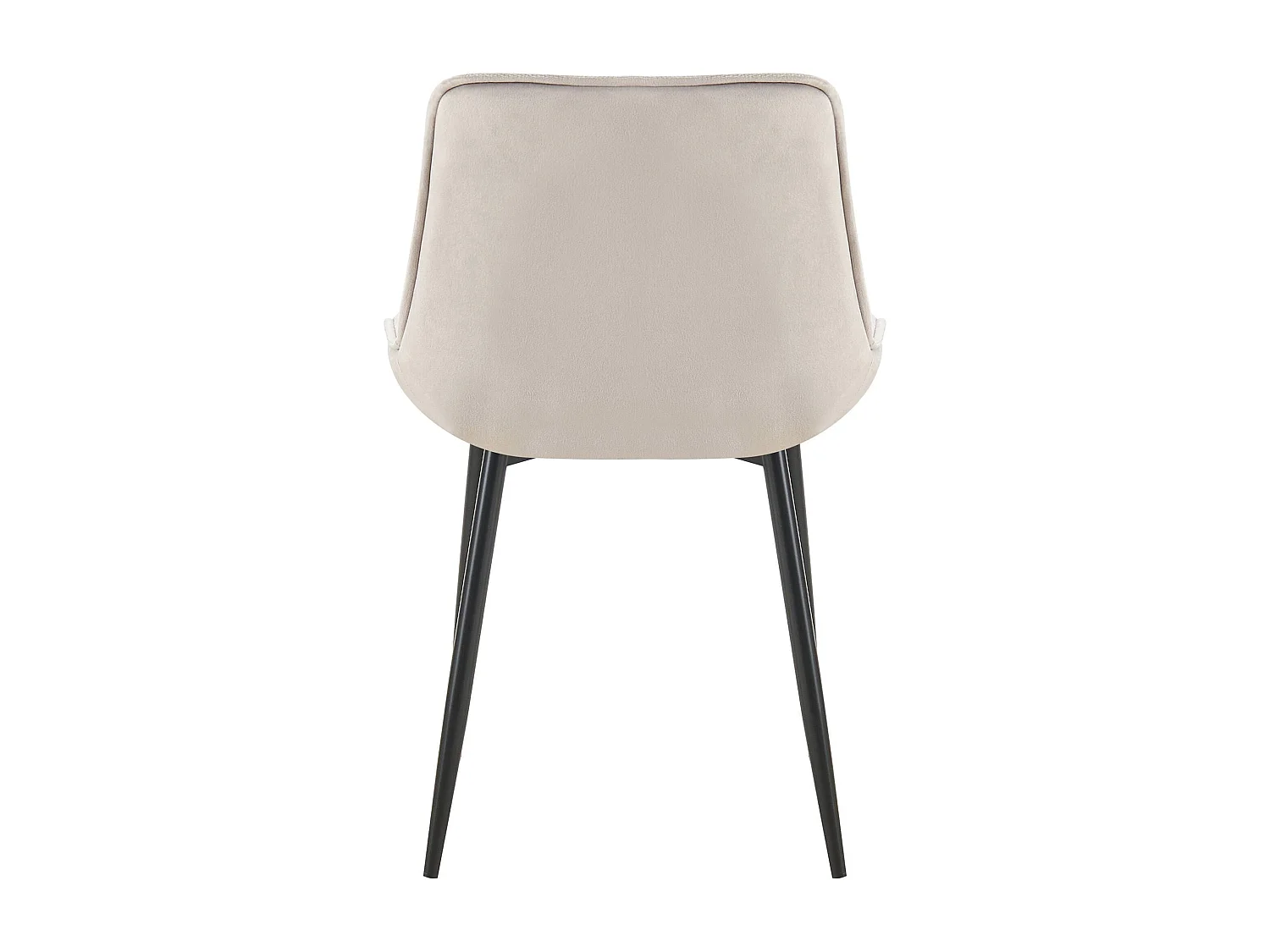 Lot de 2  chaise salle à manger - Velours - Gris - Wallace