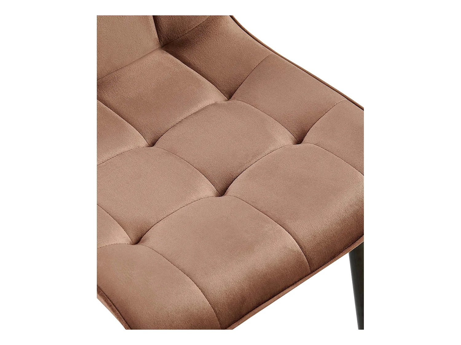 Lot de 2  chaise salle à manger - Velours - Marron - Gifford