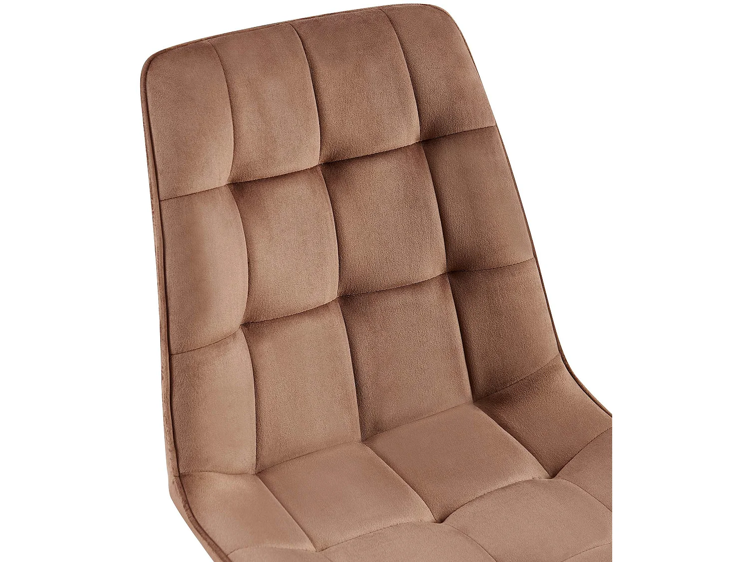 Lot de 2  chaise salle à manger - Velours - Marron - Gifford