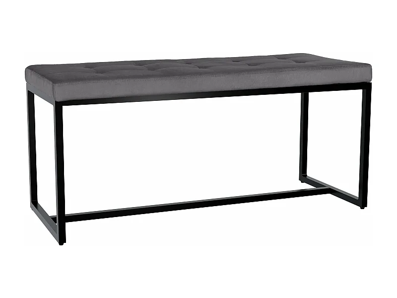 Banquette - Velours - Gris foncé - Barci