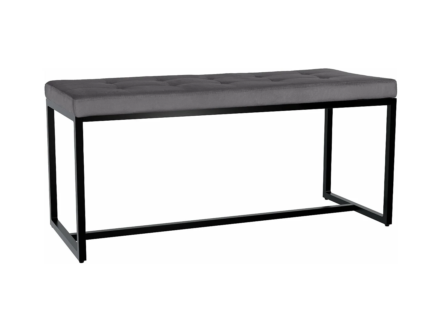 Banquette - Velours - Gris foncé - Barci