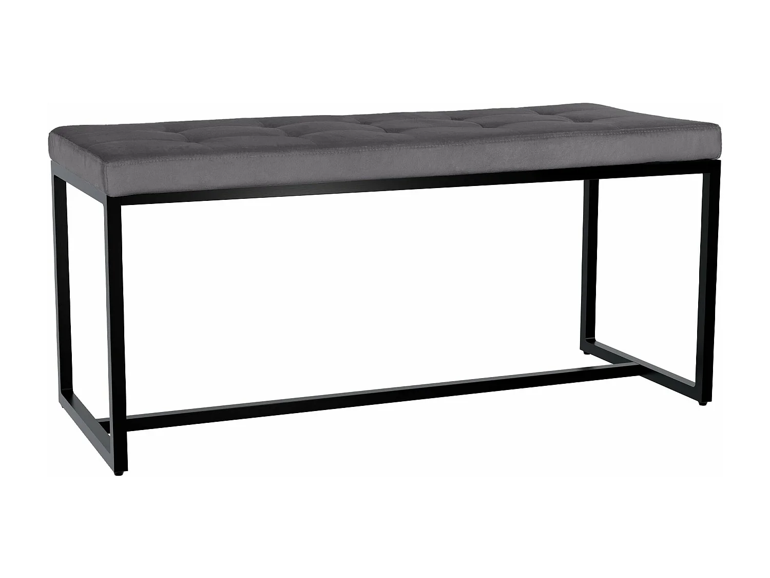 Banquette - Velours - Gris foncé - Barci