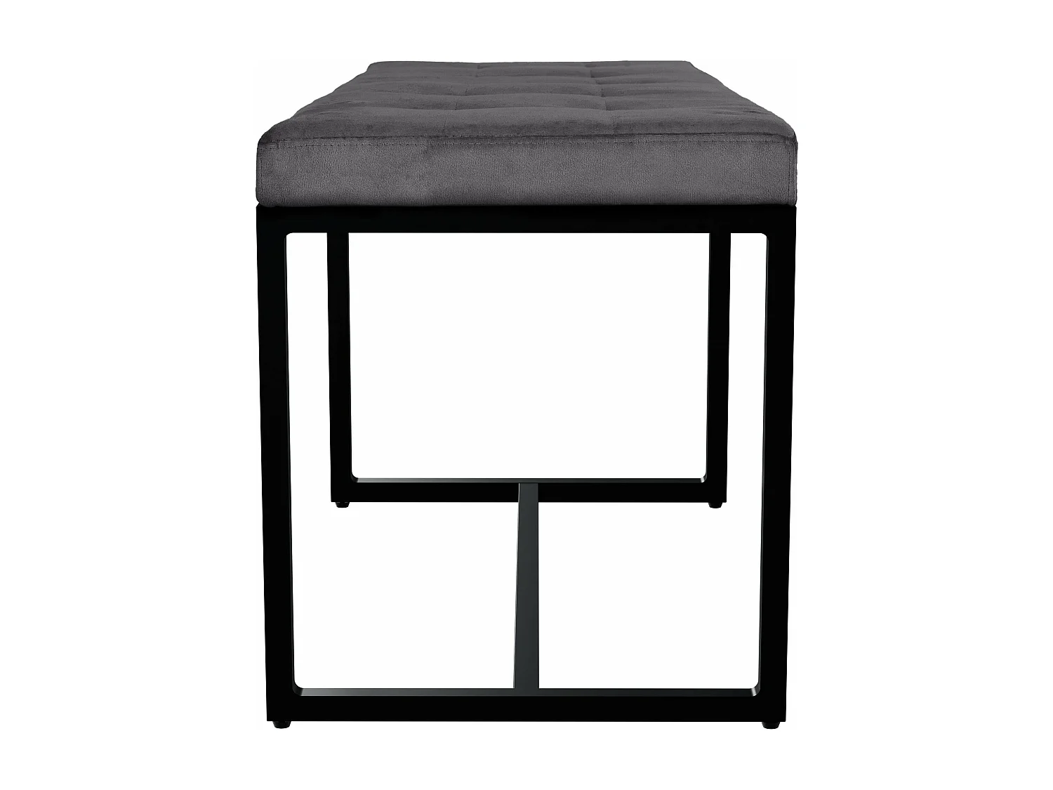 Banquette - Velours - Gris foncé - Barci