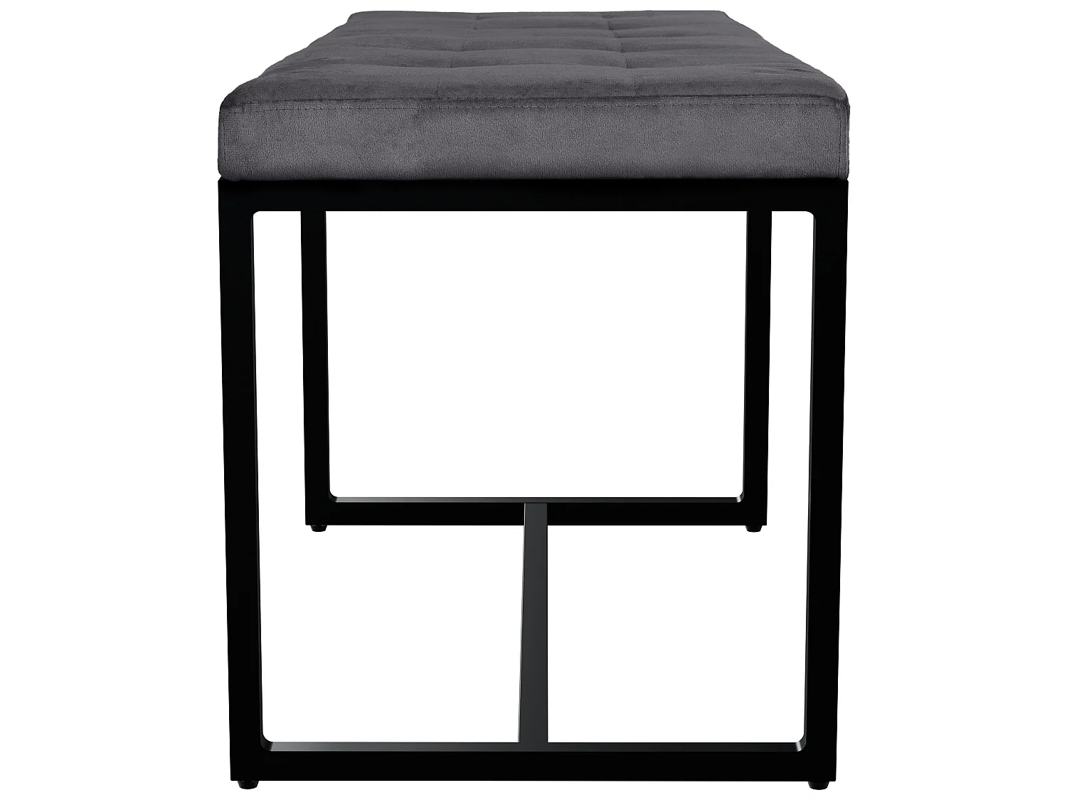 Banquette - Velours - Gris foncé - Barci