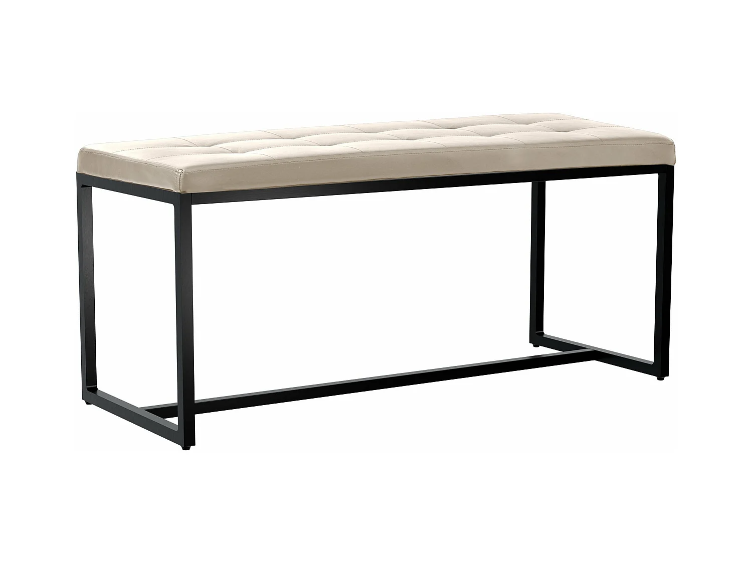 Banquette - Similicuir - Crème - Barci