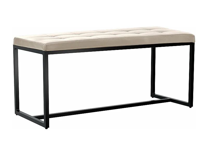 Banquette - Similicuir - Crème - Barci