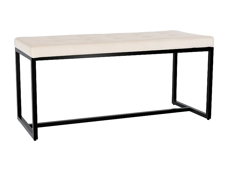 Banquette - Velours - Crème - Barci