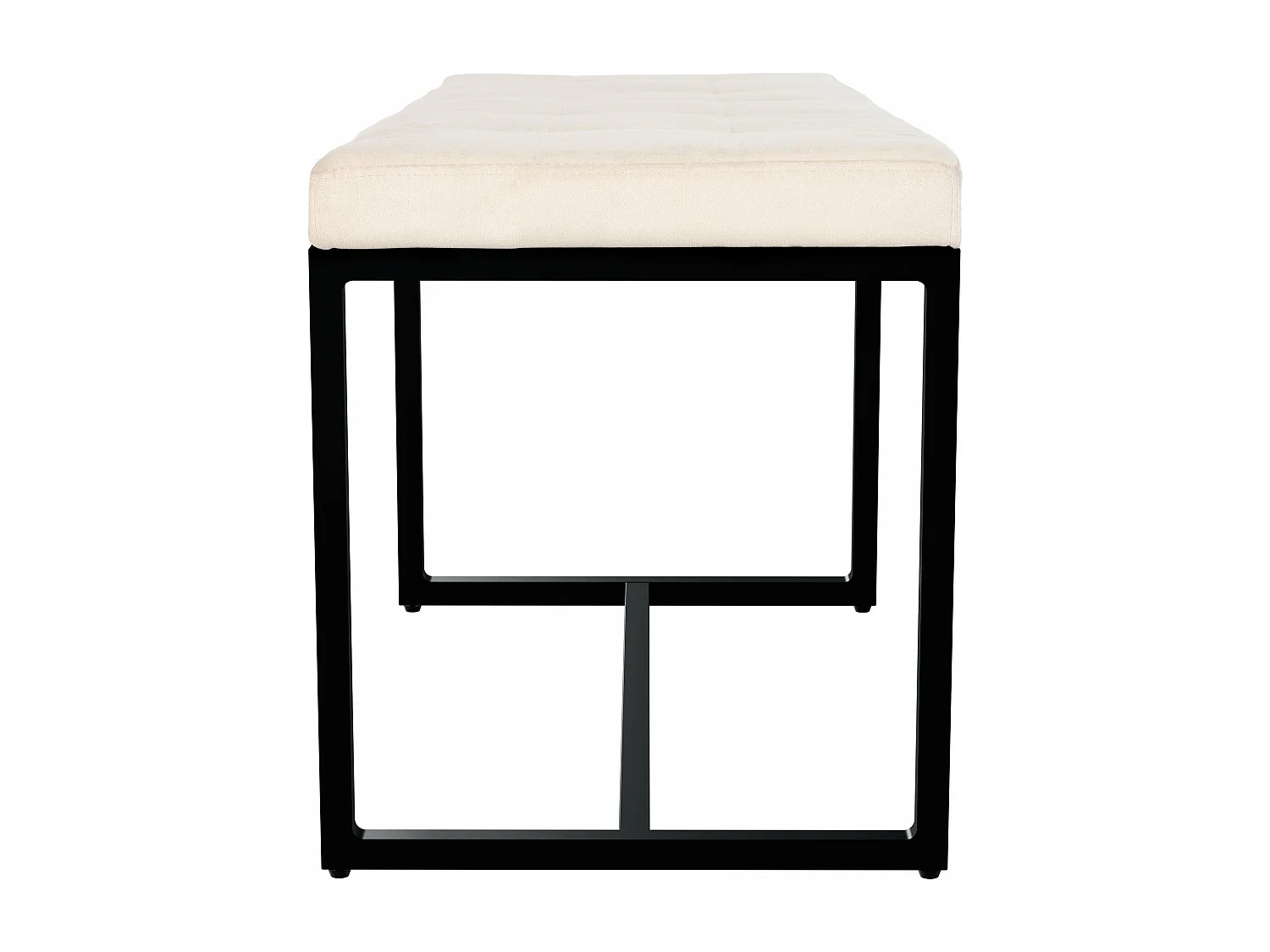 Banquette - Velours - Crème - Barci