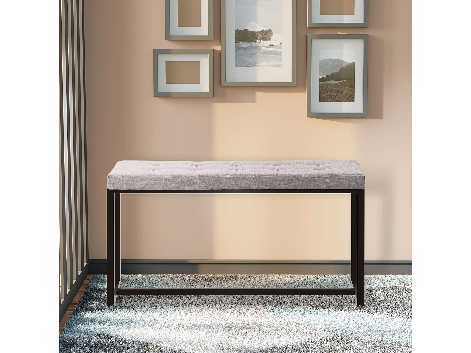 Banquette - Tissu - Gris - Barci