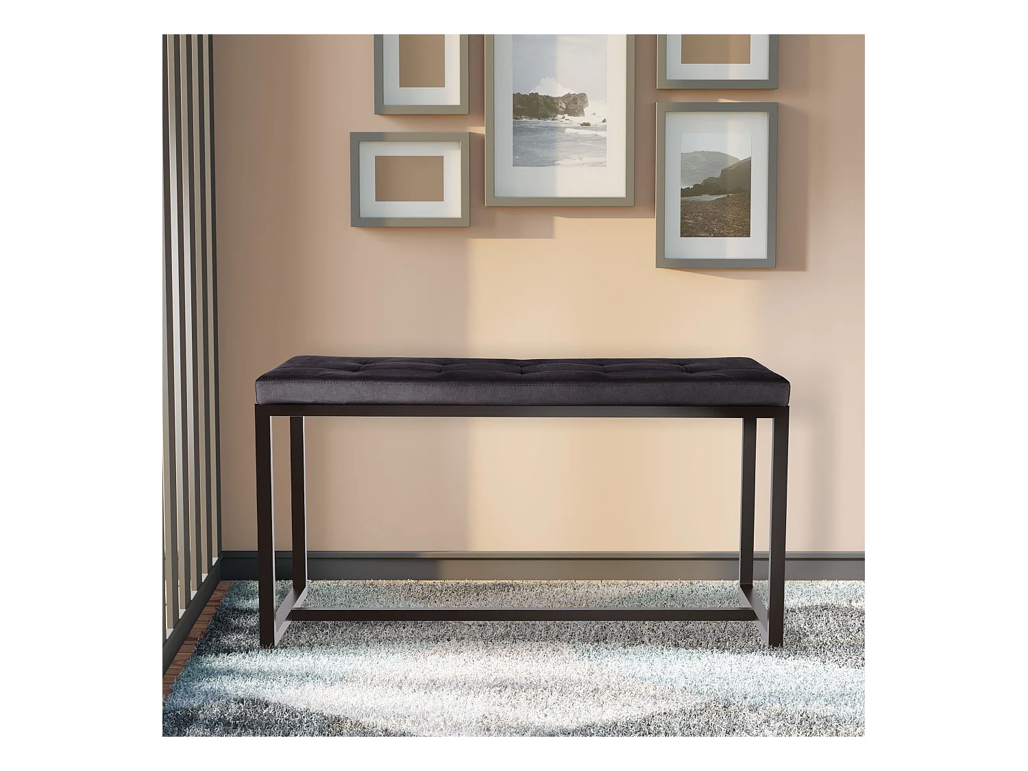 Banquette - Velours - Noir - Barci