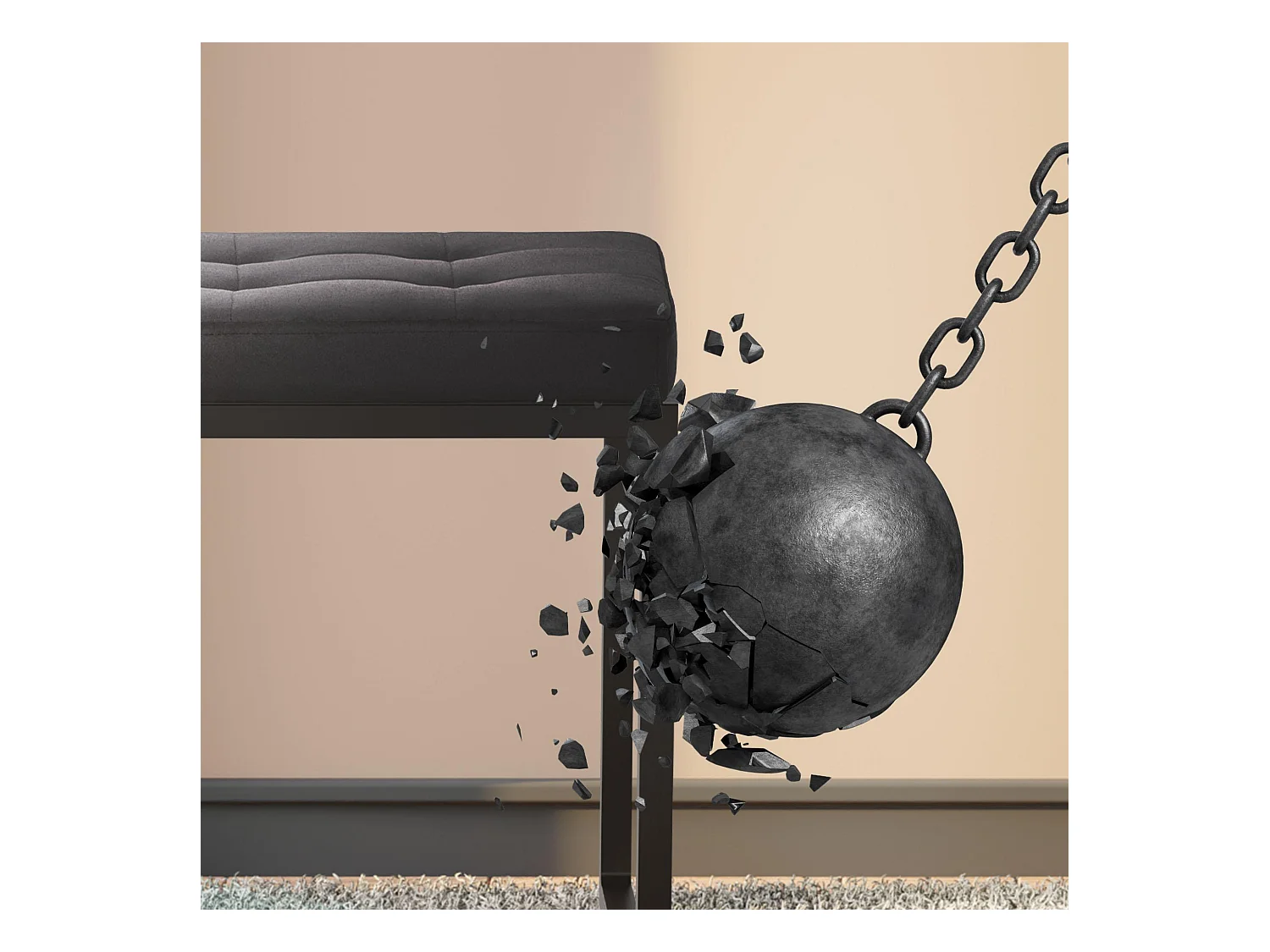 Banquette - Velours - Noir - Barci