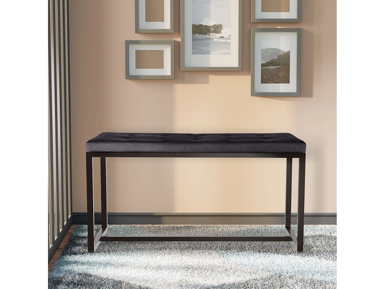 Banquette - Velours - Noir - Barci