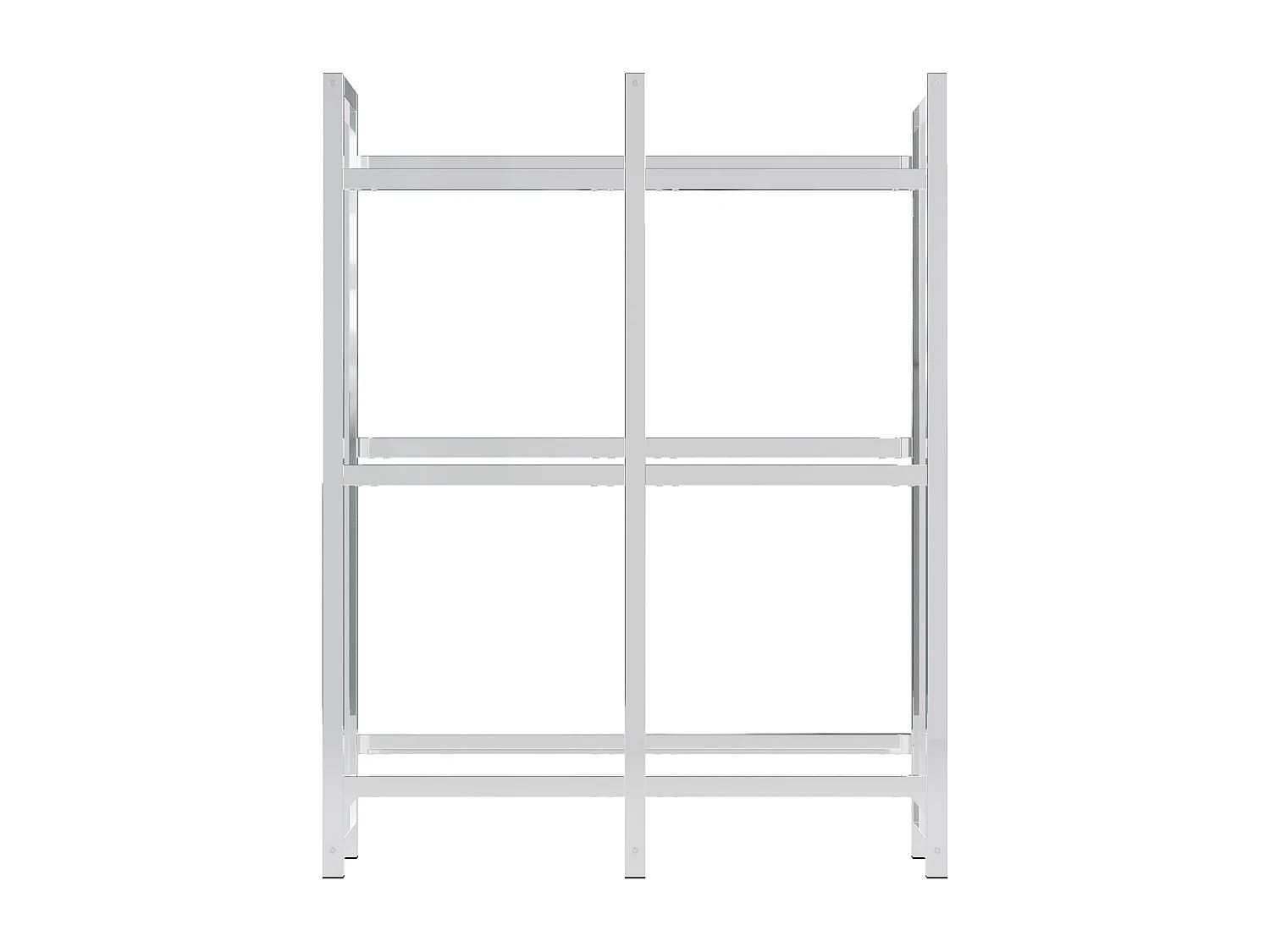 Support pour caisses de boissons - Métal - Chrome - Stack