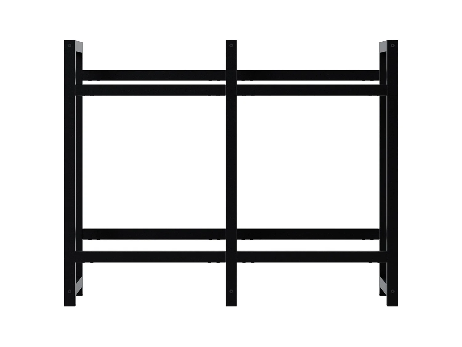 Support pour caisses de boissons - Métal - Noir - Stack