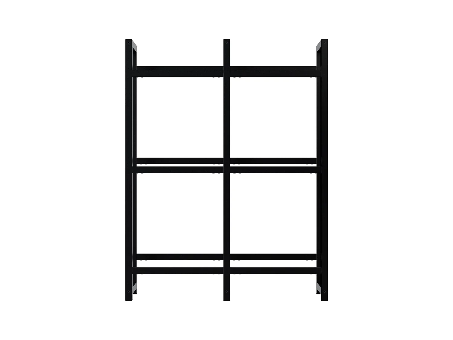 Support pour caisses de boissons - Métal - Noir - Stack