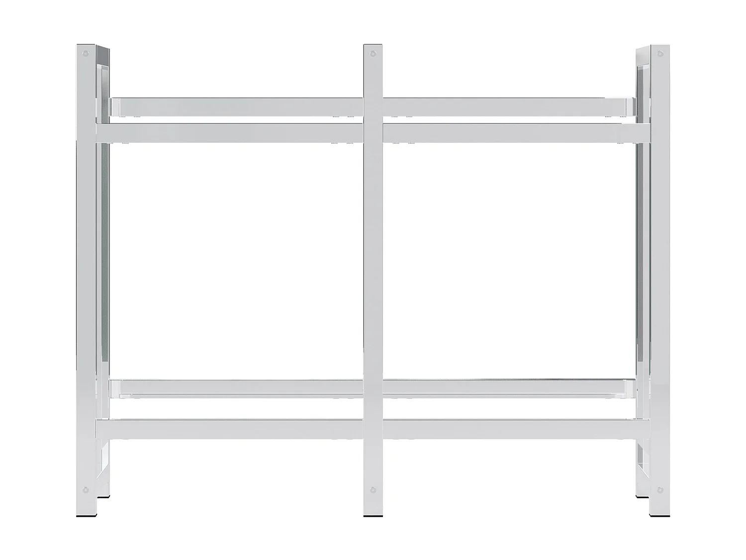 Support pour caisses de boissons - Métal - Chrome - Stack