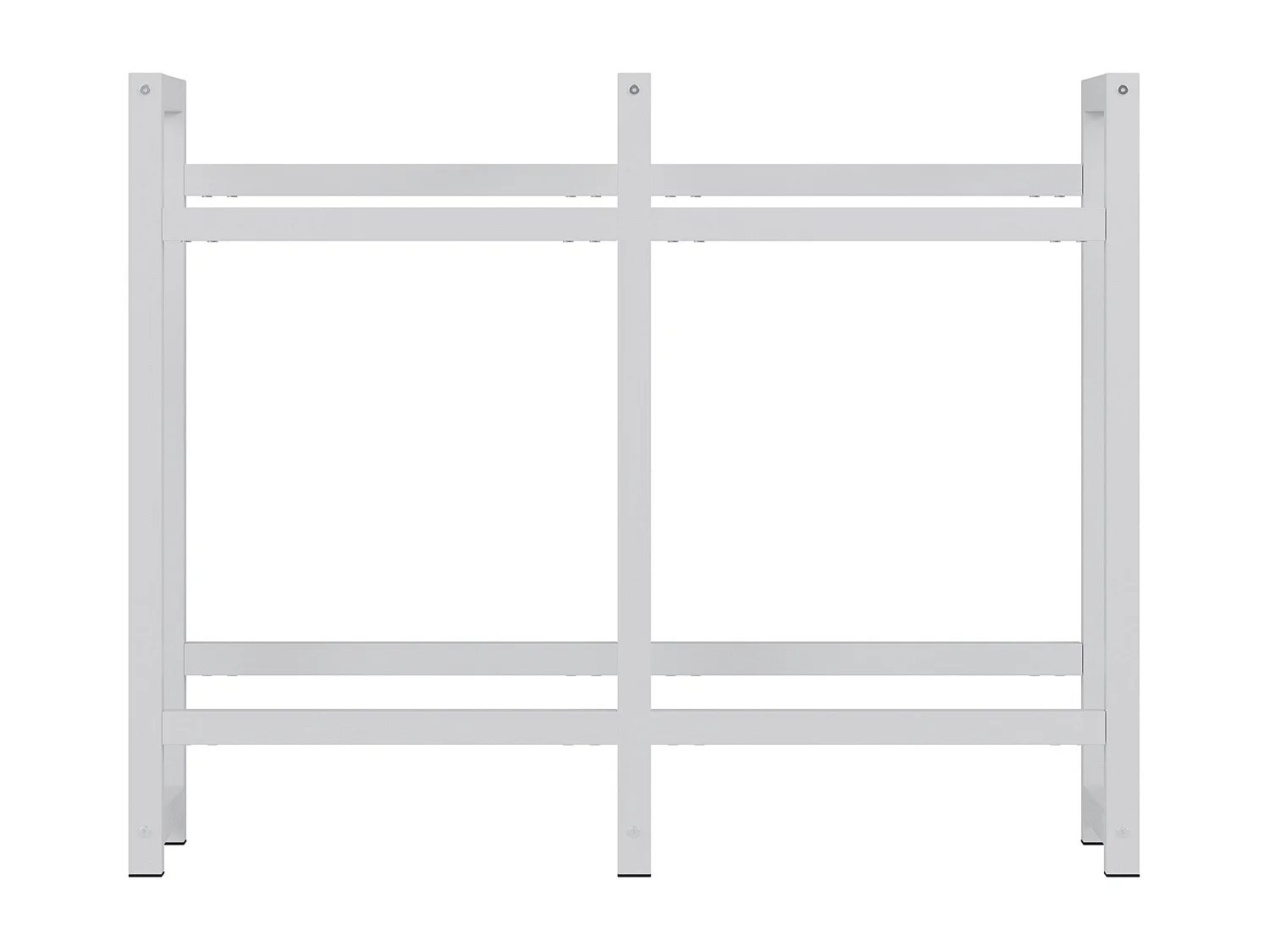 Support pour caisses de boissons - Métal - Blanc - Stack