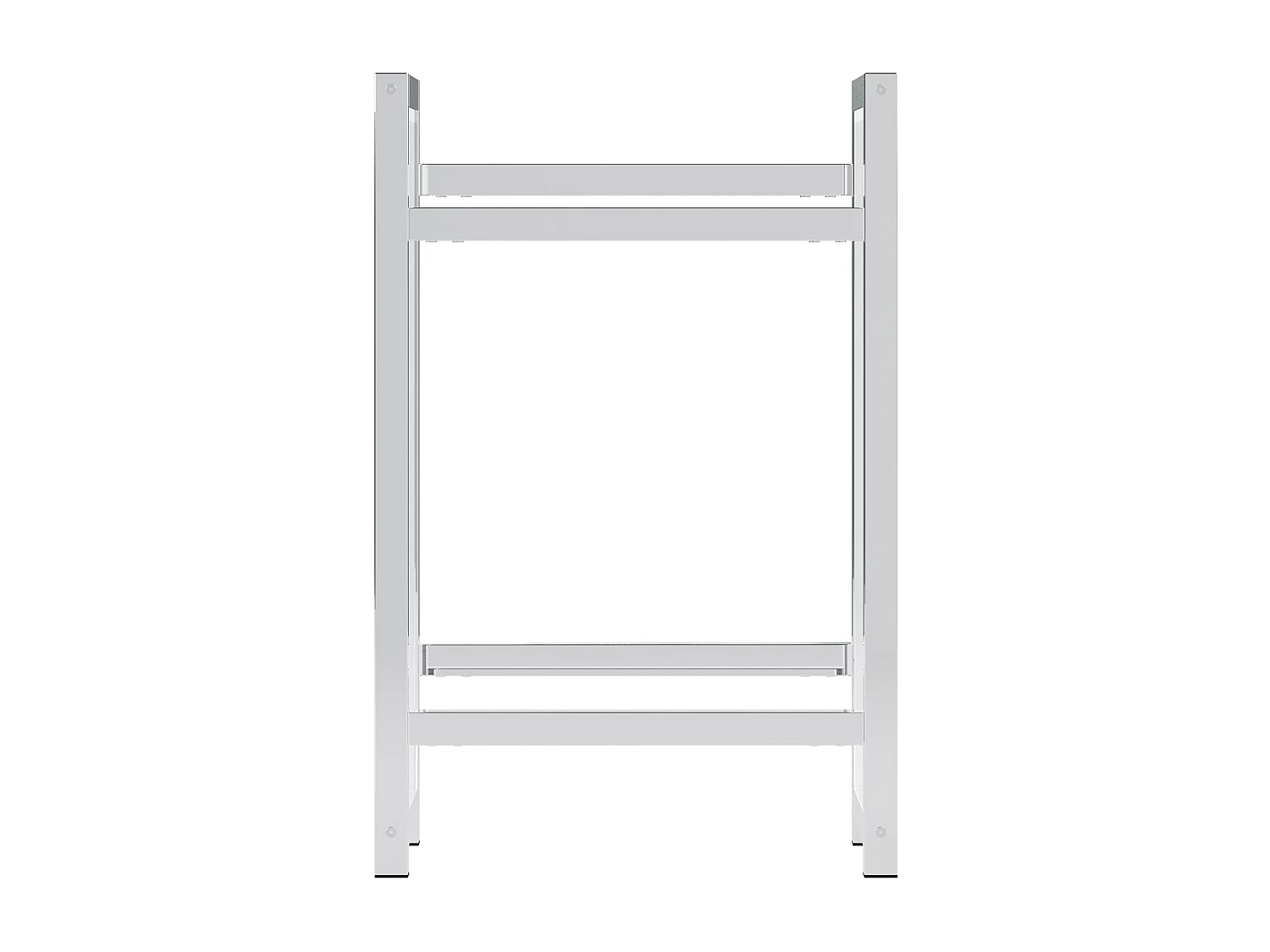 Support pour caisses de boissons - Métal - Chrome - Stack