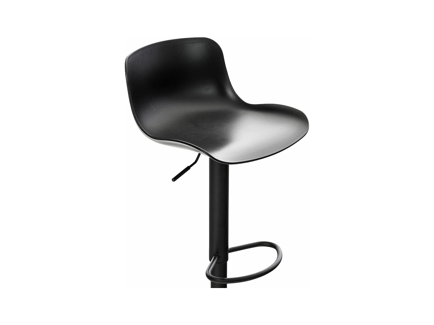 Lot de 2 Ensemble table de bar - Plastique - Noir - Medora