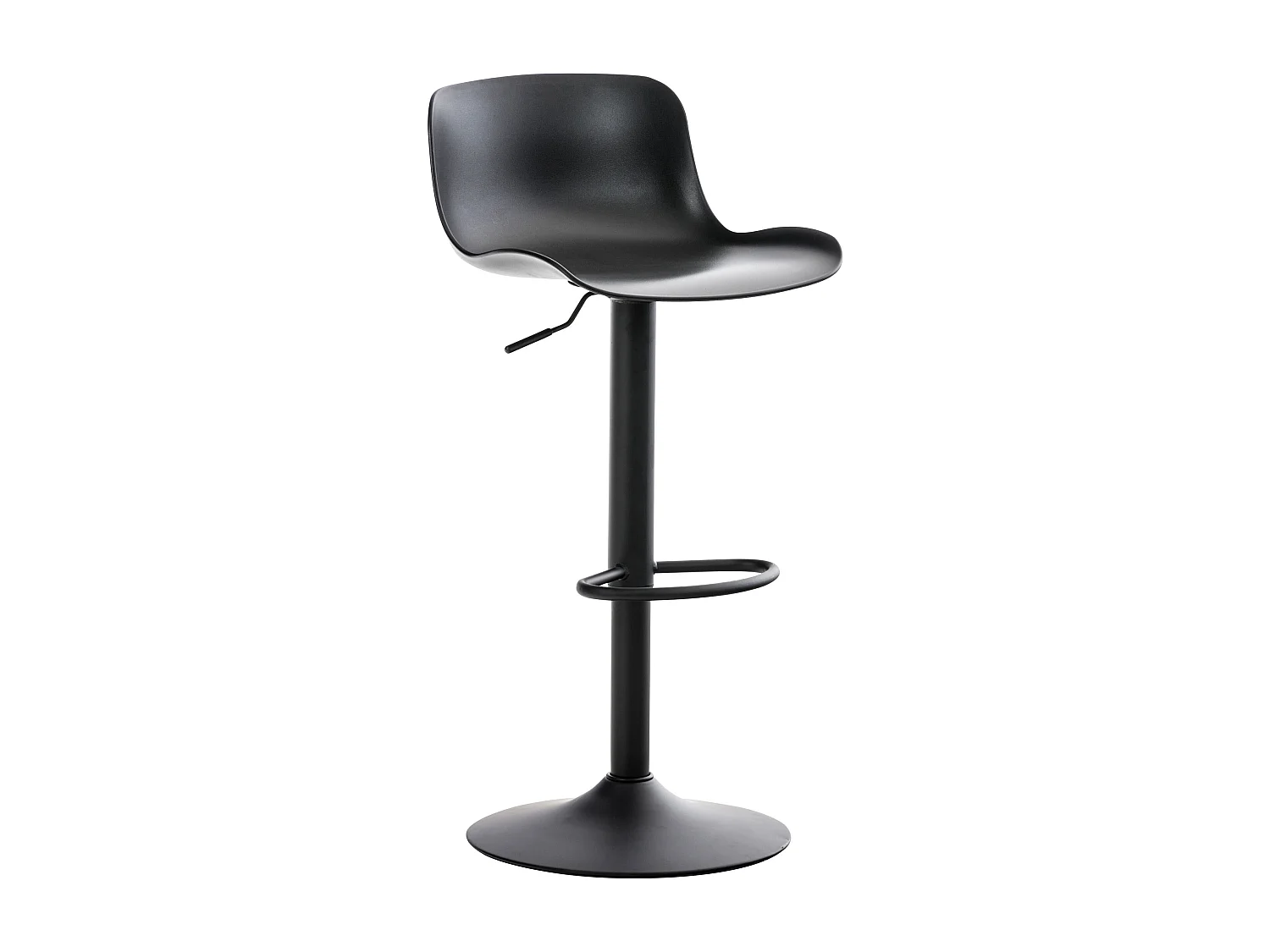 Lot de 2 Ensemble table de bar - Plastique - Noir - Medora