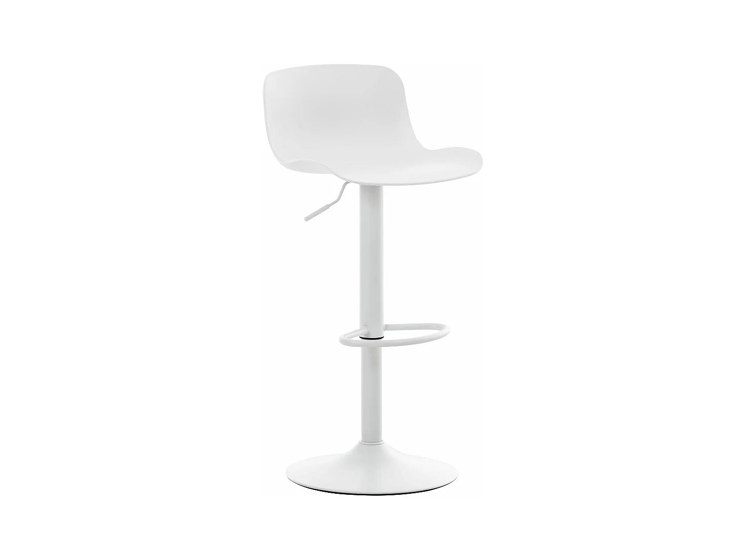 Lot de 2 Ensemble table de bar - Plastique - Blanc - Medora