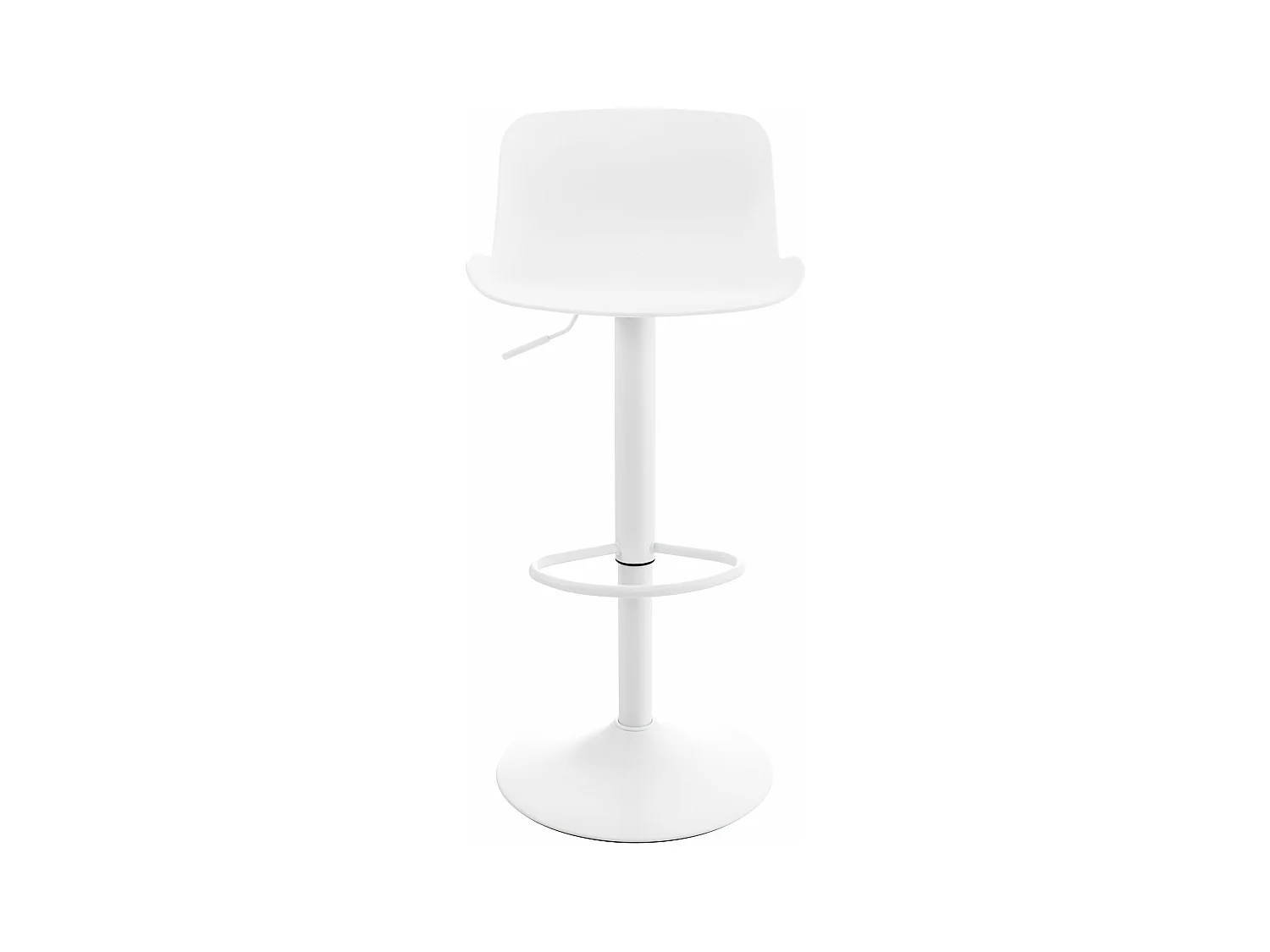 Lot de 2 Ensemble table de bar - Plastique - Blanc - Medora
