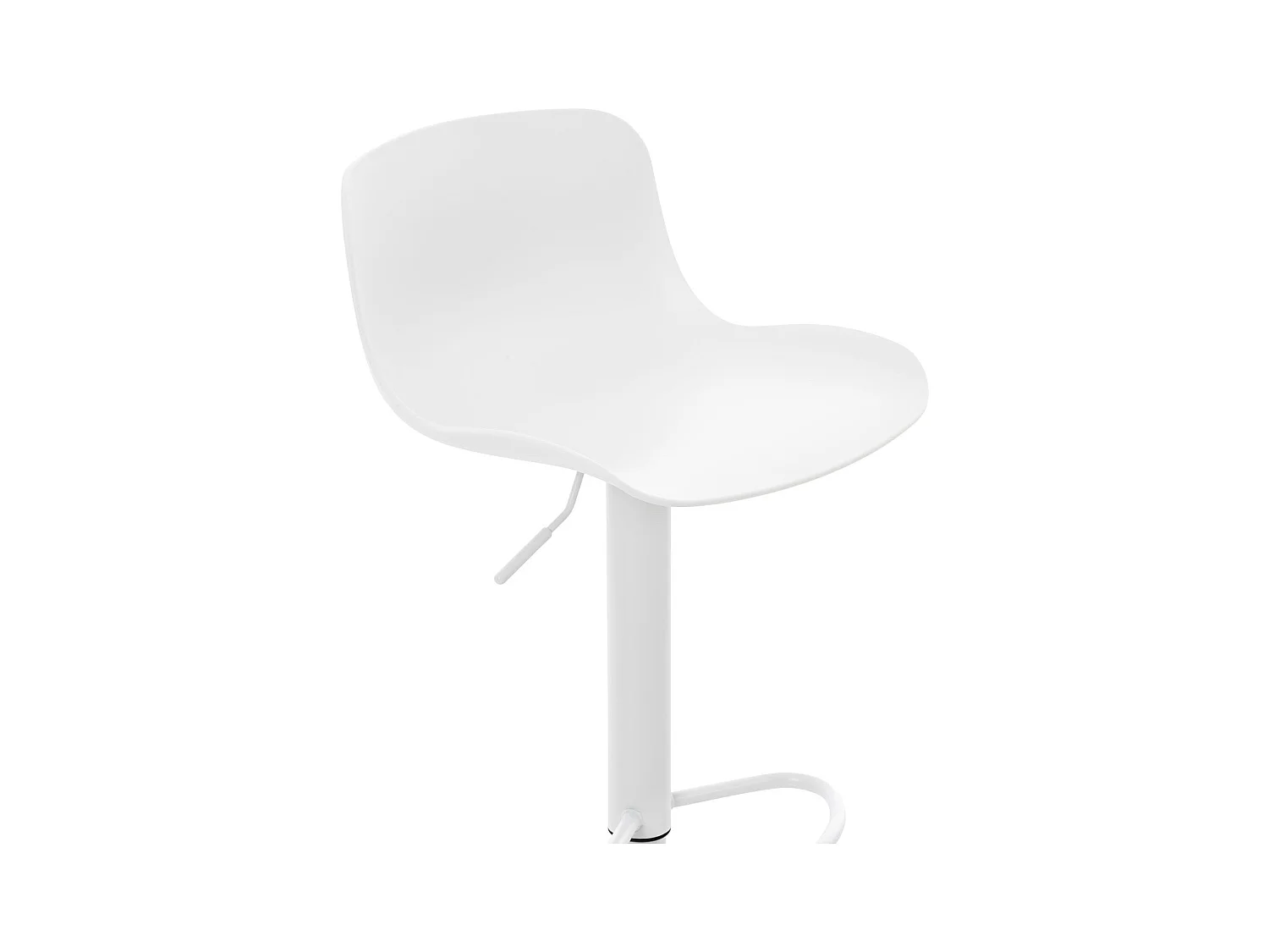 Lot de 2 Ensemble table de bar - Plastique - Blanc - Medora