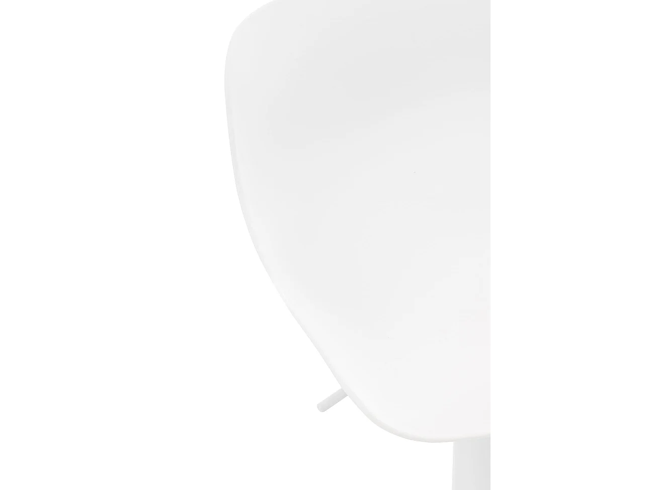 Lot de 2 Ensemble table de bar - Plastique - Blanc - Medora