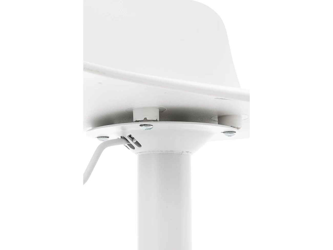 Lot de 2 Ensemble table de bar - Plastique - Blanc - Medora