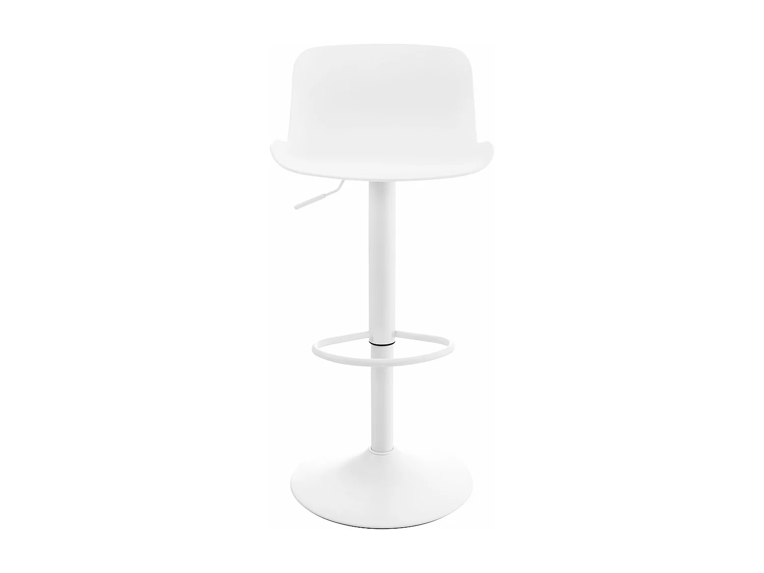 Lot de 2 Ensemble table de bar - Plastique - Blanc - Medora