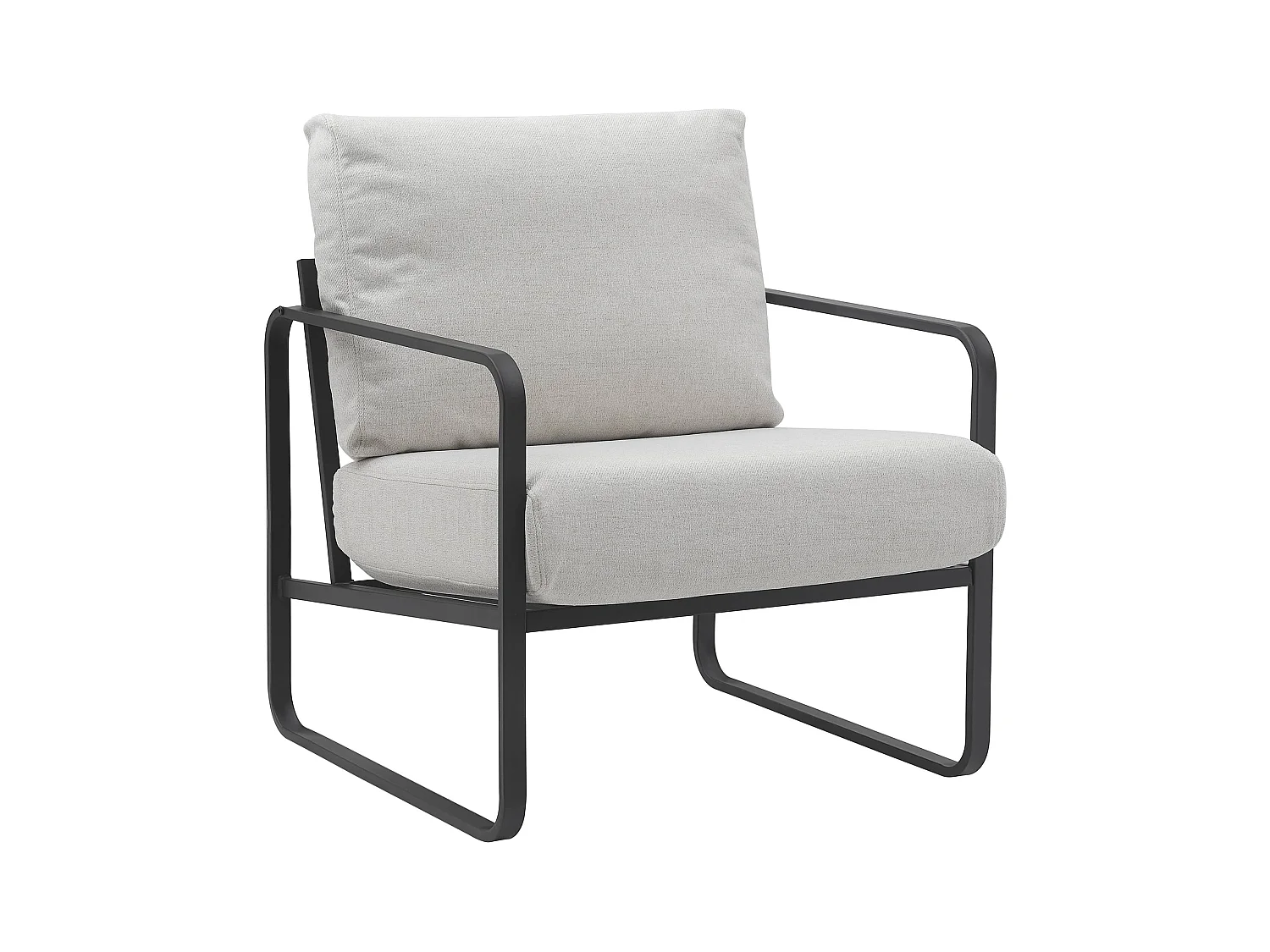 Chaise longue - Tissu - Crème - Manea