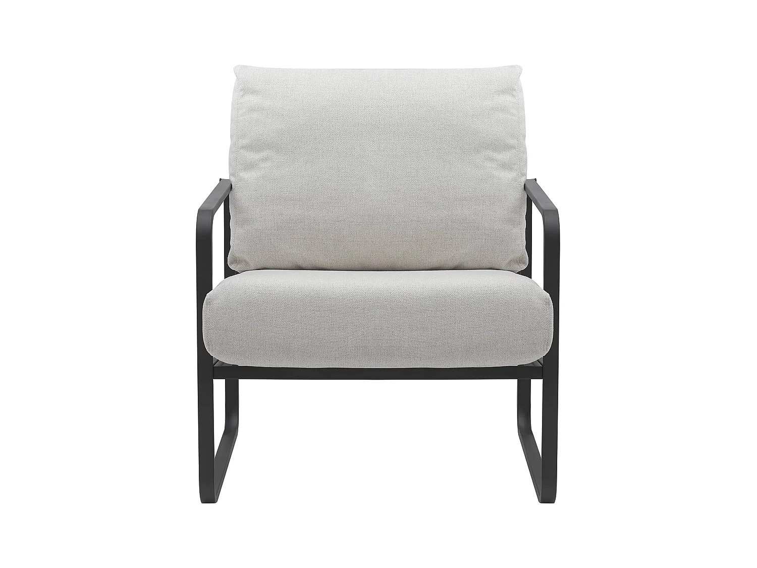 Chaise longue - Tissu - Crème - Manea