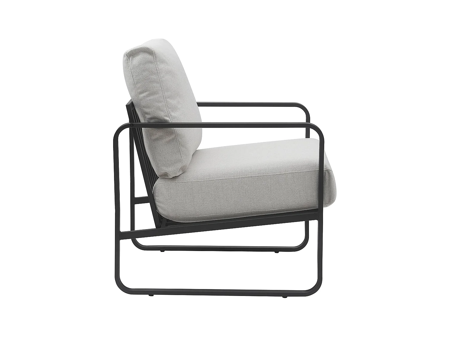 Chaise longue - Tissu - Crème - Manea