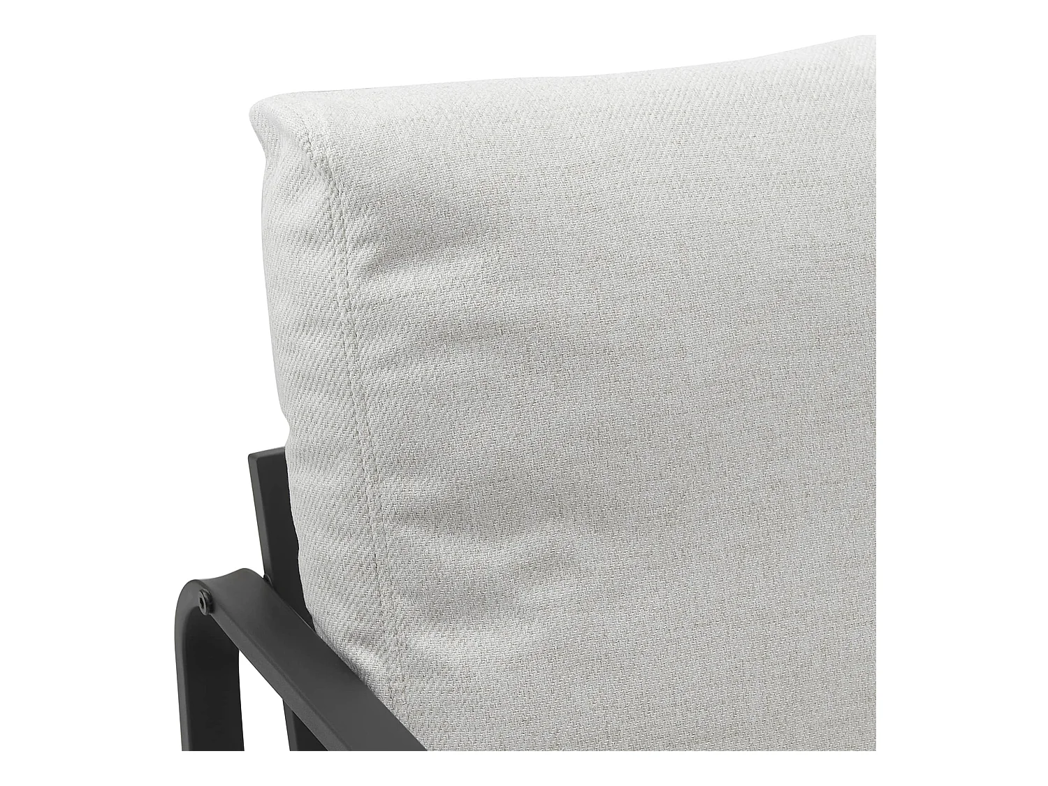 Chaise longue - Tissu - Crème - Manea