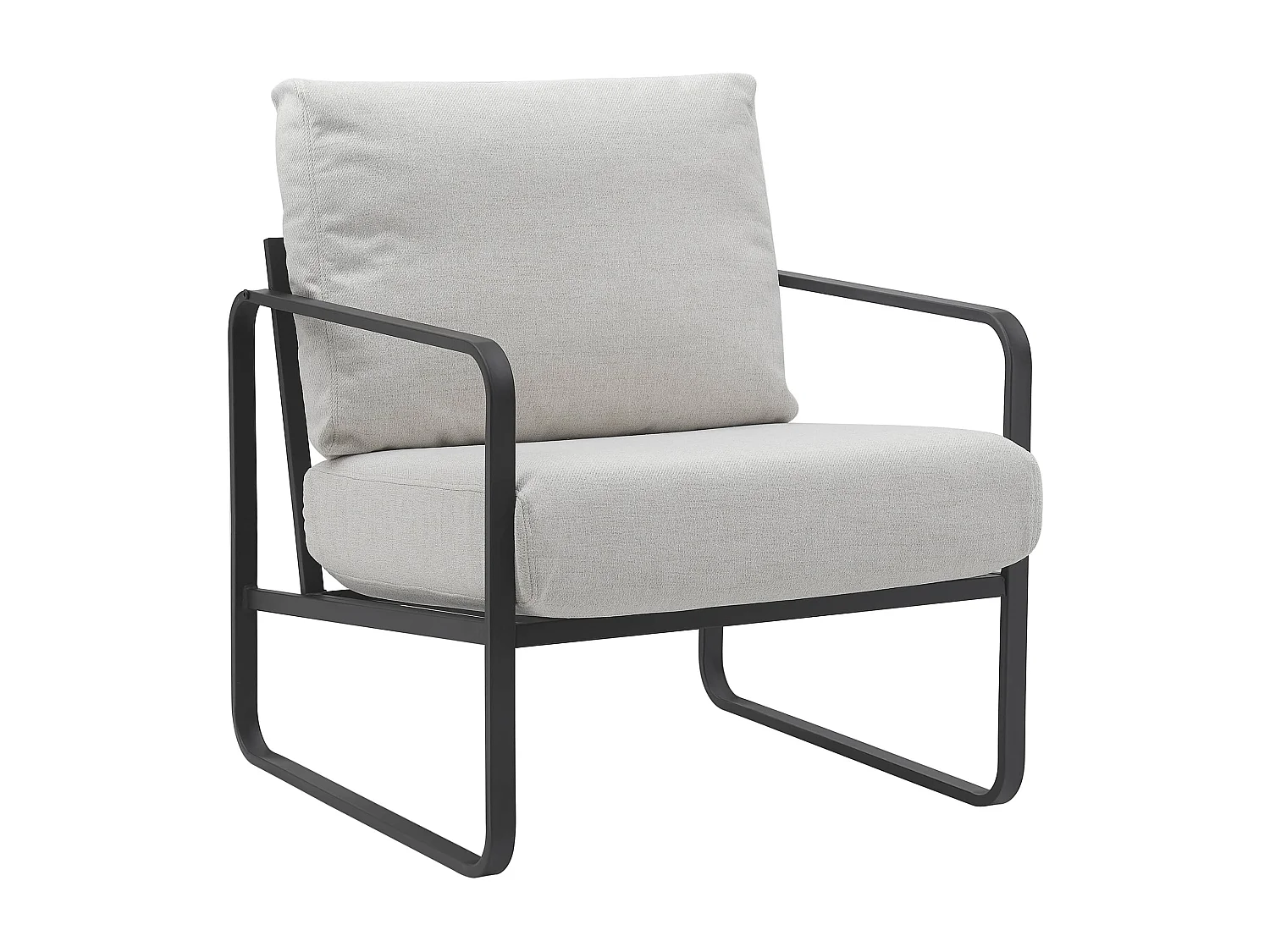 Chaise longue - Tissu - Crème - Manea