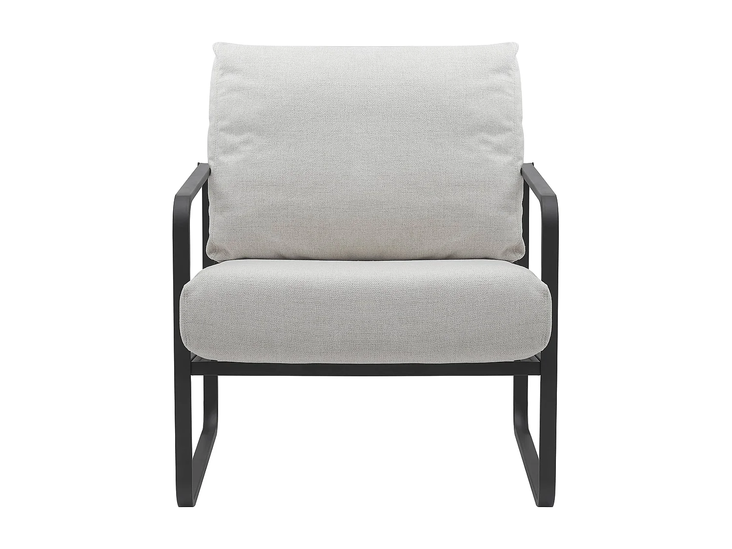 Chaise longue - Tissu - Crème - Manea