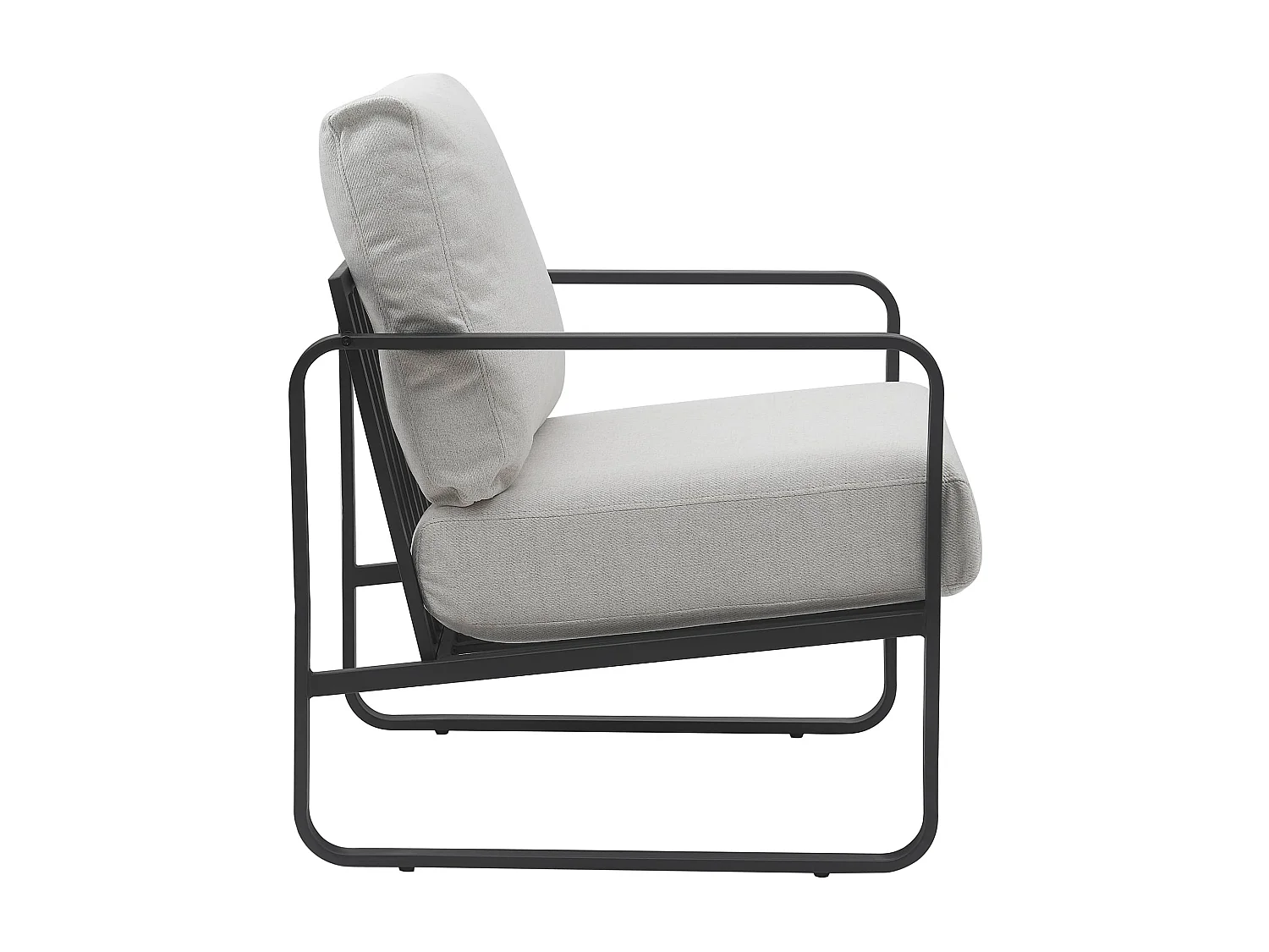 Chaise longue - Tissu - Crème - Manea