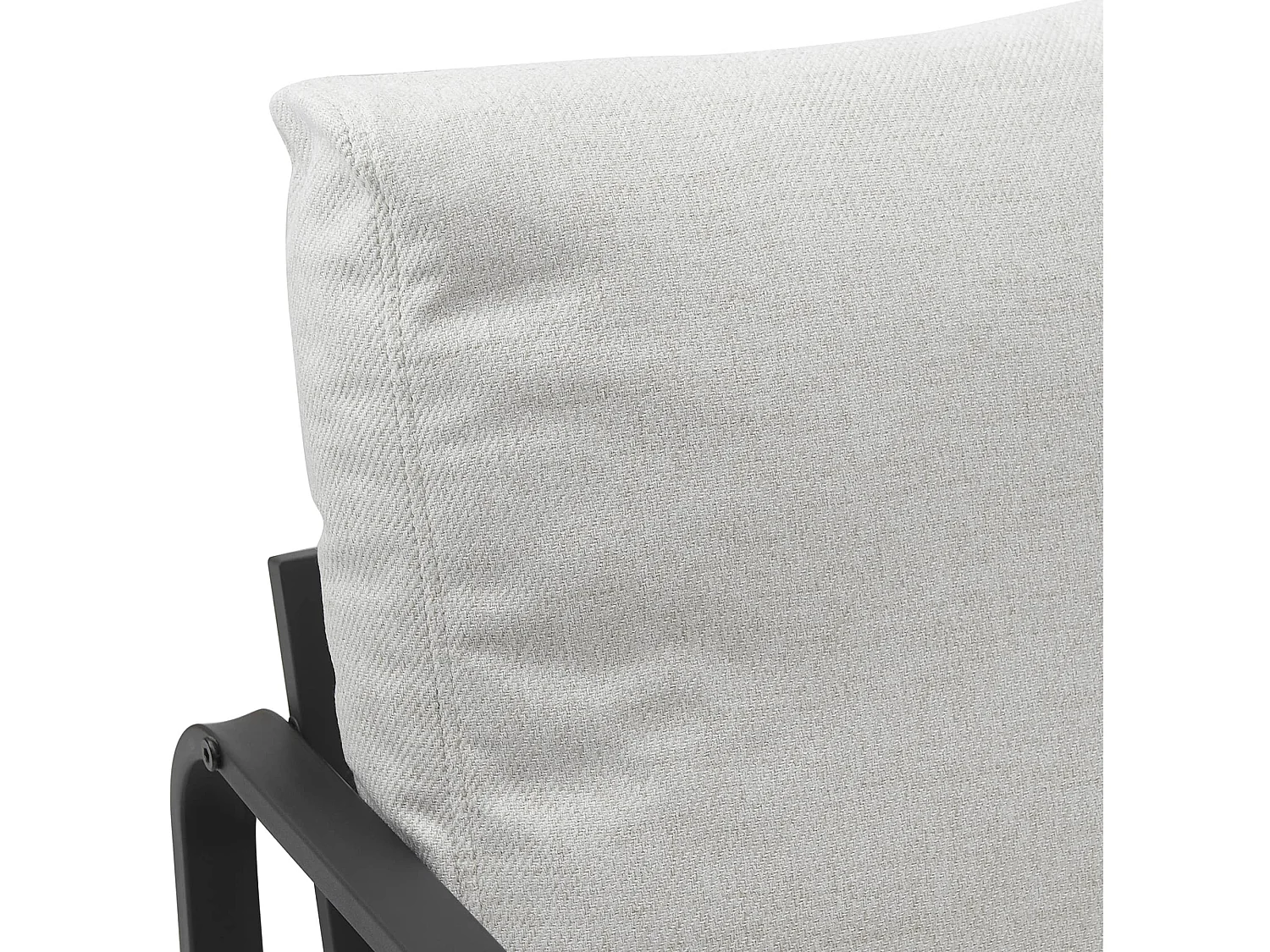 Chaise longue - Tissu - Crème - Manea