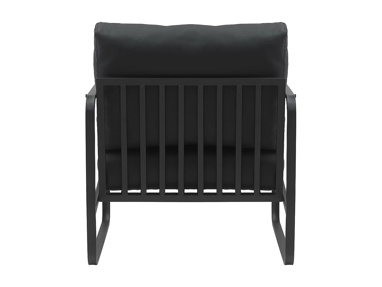 Chaise longue - Similicuir - Noir - Manea