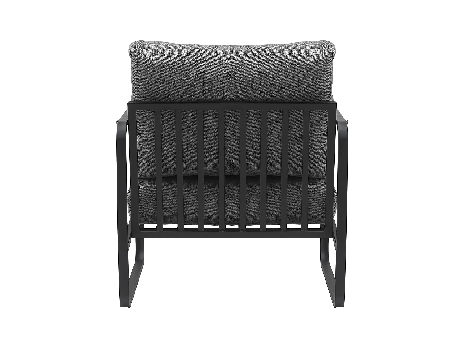 Chaise longue - Tissu - Gris foncé - Manea