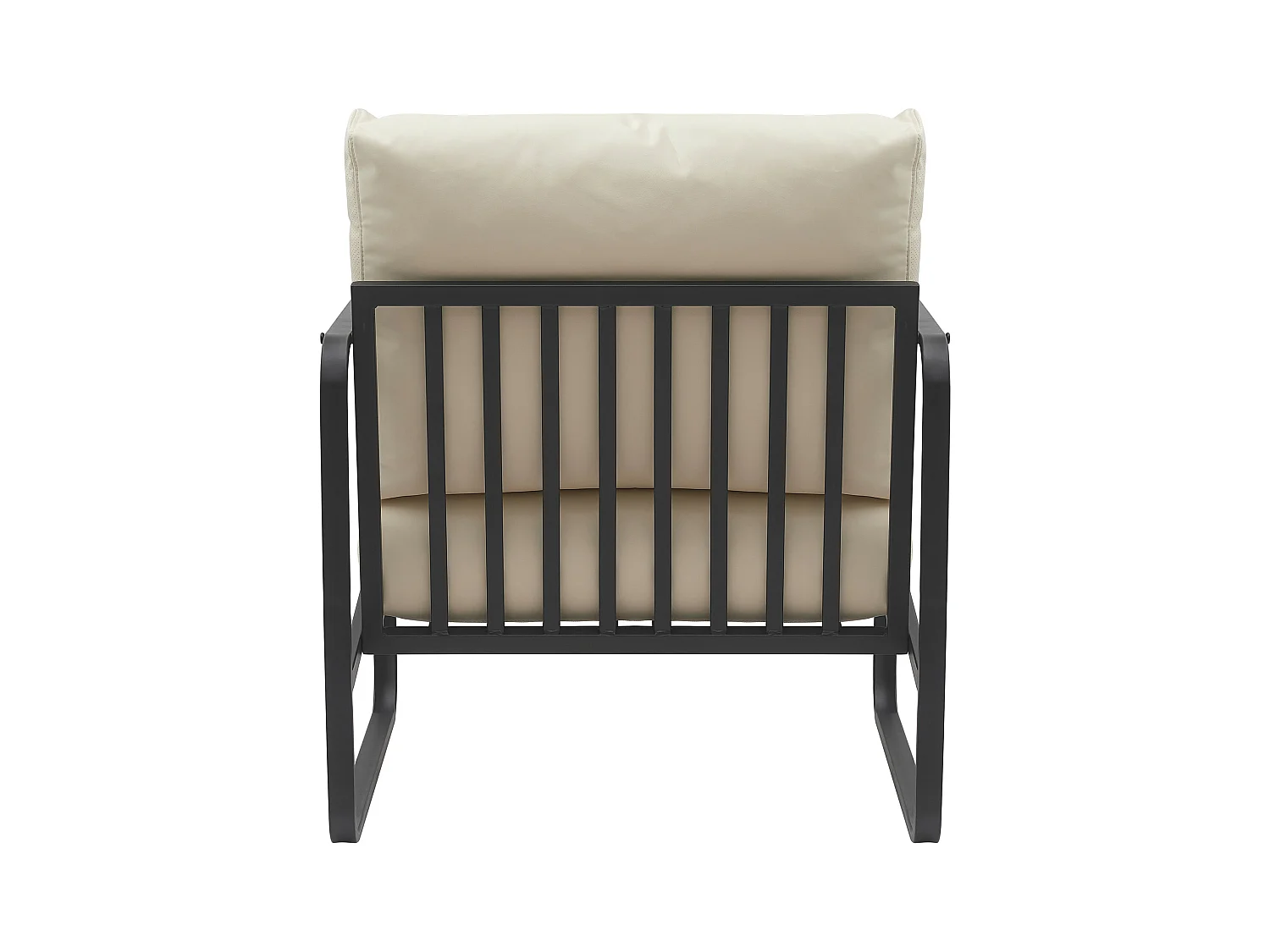 Chaise longue - Similicuir - Crème - Manea