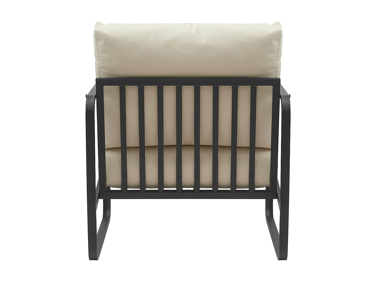 Chaise longue - Similicuir - Crème - Manea