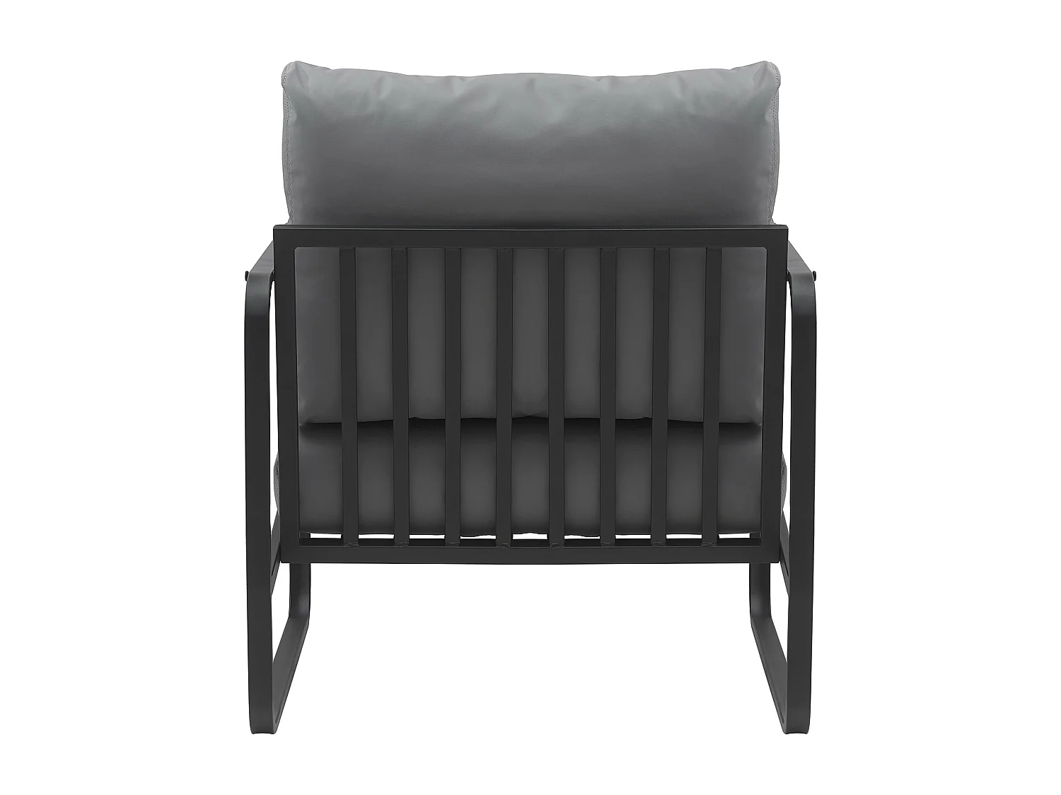 Chaise longue - Similicuir - Gris - Manea