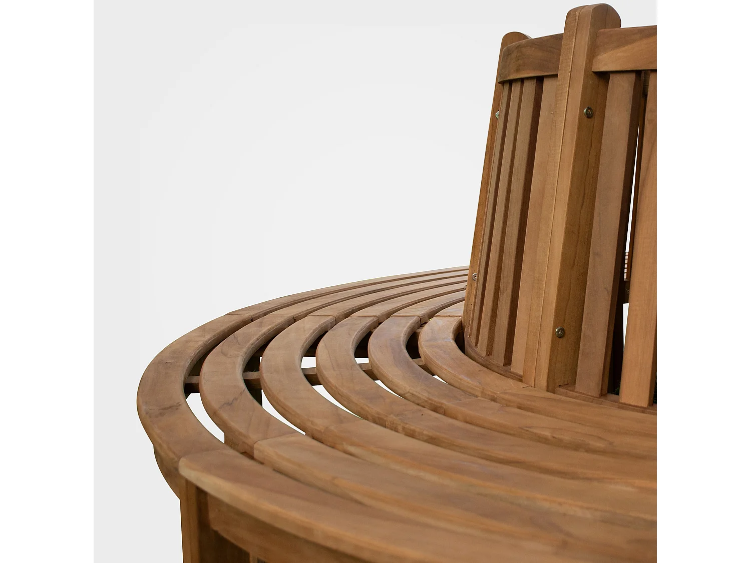 Banc de jardin - Bois & Acier inoxydable - Marron - Nila